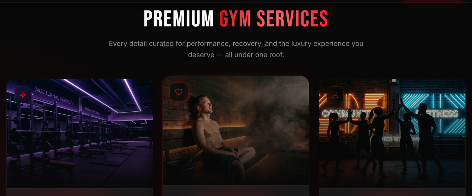Gym Services Showcase